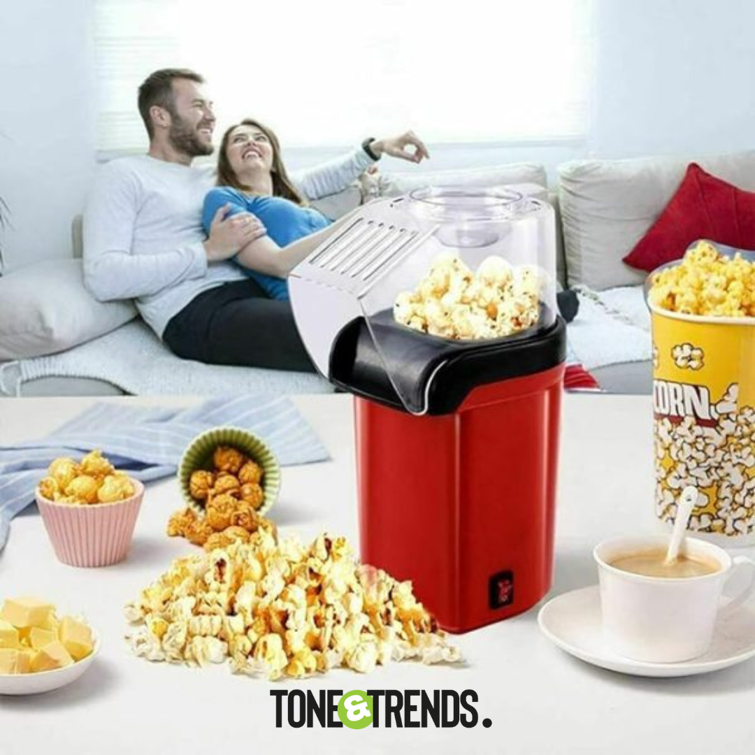 Retro Hot Air Popcorn Maker | Fast & Healthy Popcorn in Minutes